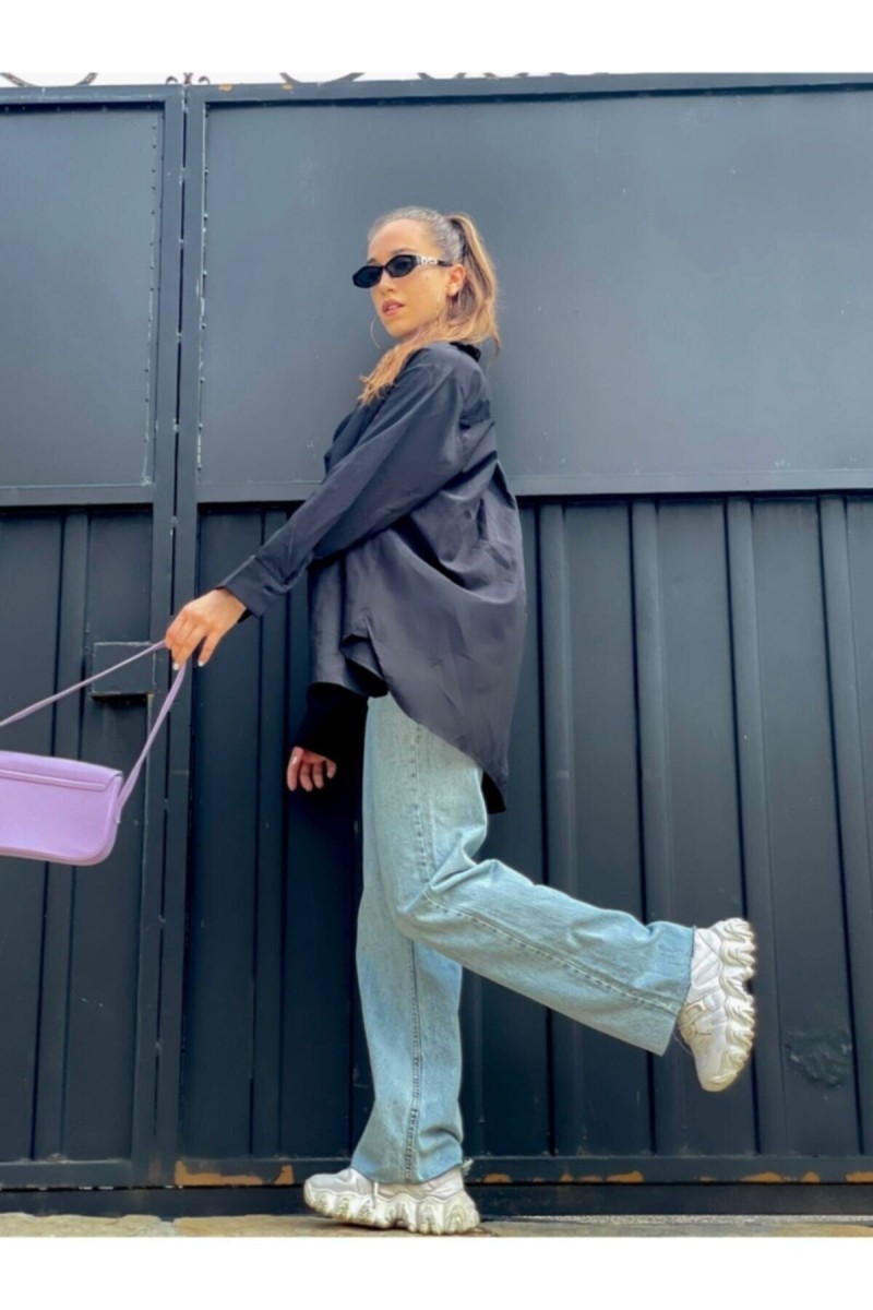 -buz Kar Likralı Süper Yüksek Bel Salaş Jeans Palazzo Pantolon. (süper Yüksek) Wide Leg -buz Kar Likralı Süper Yüksek Bel Salaş Jeans Palazzo Pantolon. (süper Yüksek) Wide Leg