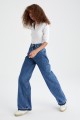 Blue 90 s Orta Koyu Mavi Likralı Süper Extra Yüksek Bel Palazzo Salaş Jean Pantolon Blue 90 s Orta Koyu Mavi Likralı Süper Extra Yüksek Bel Palazzo Salaş Jean Pantolon