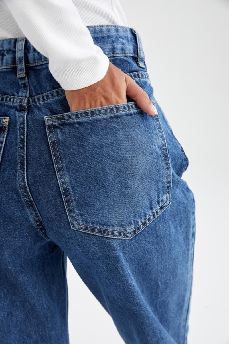 Blue 90 s Orta Koyu Mavi Likralı Süper Extra Yüksek Bel Palazzo Salaş Jean Pantolon Blue 90 s Orta Koyu Mavi Likralı Süper Extra Yüksek Bel Palazzo Salaş Jean Pantolon