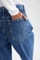 Blue 90 s Orta Koyu Mavi Likralı Süper Extra Yüksek Bel Palazzo Salaş Jean Pantolon Blue 90 s Orta Koyu Mavi Likralı Süper Extra Yüksek Bel Palazzo Salaş Jean Pantolon