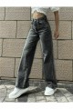 Füme Power Likralı Süper Yüksek Bel Salaş Jeans Palazzo Pantolon Füme Power Likralı Süper Yüksek Bel Salaş Jeans Palazzo Pantolon