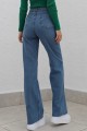 Blue 90 s Orta Koyu Mavi Likralı Süper Extra Yüksek Bel Palazzo Salaş Jean Pantolon Blue 90 s Orta Koyu Mavi Likralı Süper Extra Yüksek Bel Palazzo Salaş Jean Pantolon