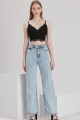 Jasmin Extra Süper Yüksek S.o.l.m.a.z Buz Mavi Salaş Jeans Palazzo Pantolon Wintage Straight Jasmin Extra Süper Yüksek S.o.l.m.a.z Buz Mavi Salaş Jeans Palazzo Pantolon Wintage Straight