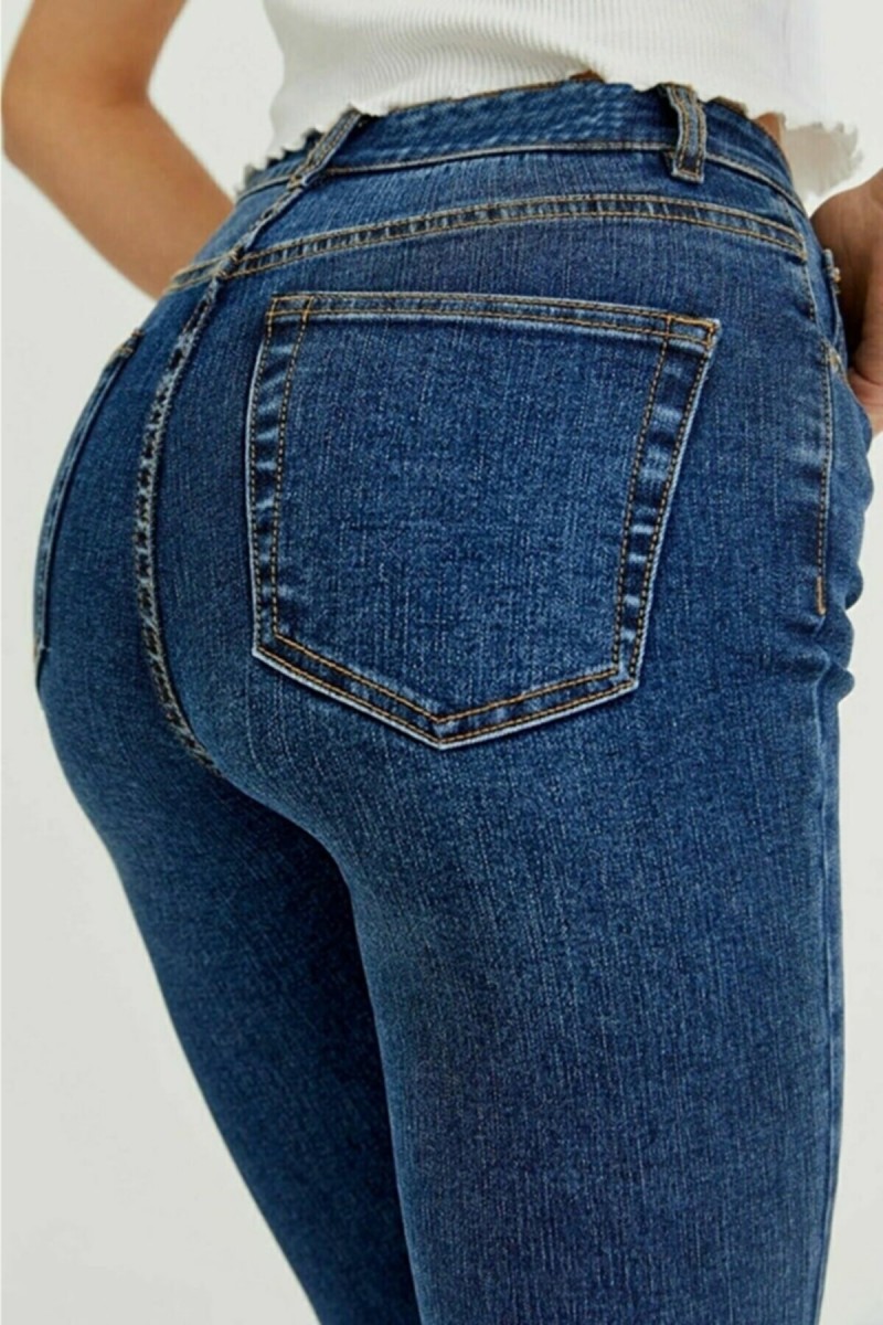 Extra Yüksek A.c.a.i.p S.o.l.m.a.z Mavi Salaş Jeans Palazzo Pantolon (süper Yüksek )