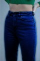 Koyu Mavi Yüksek Bel Likralı Mom Jeans Denim Kot Pantolon Koyu Mavi Yüksek Bel Likralı Mom Jeans Denim Kot Pantolon
