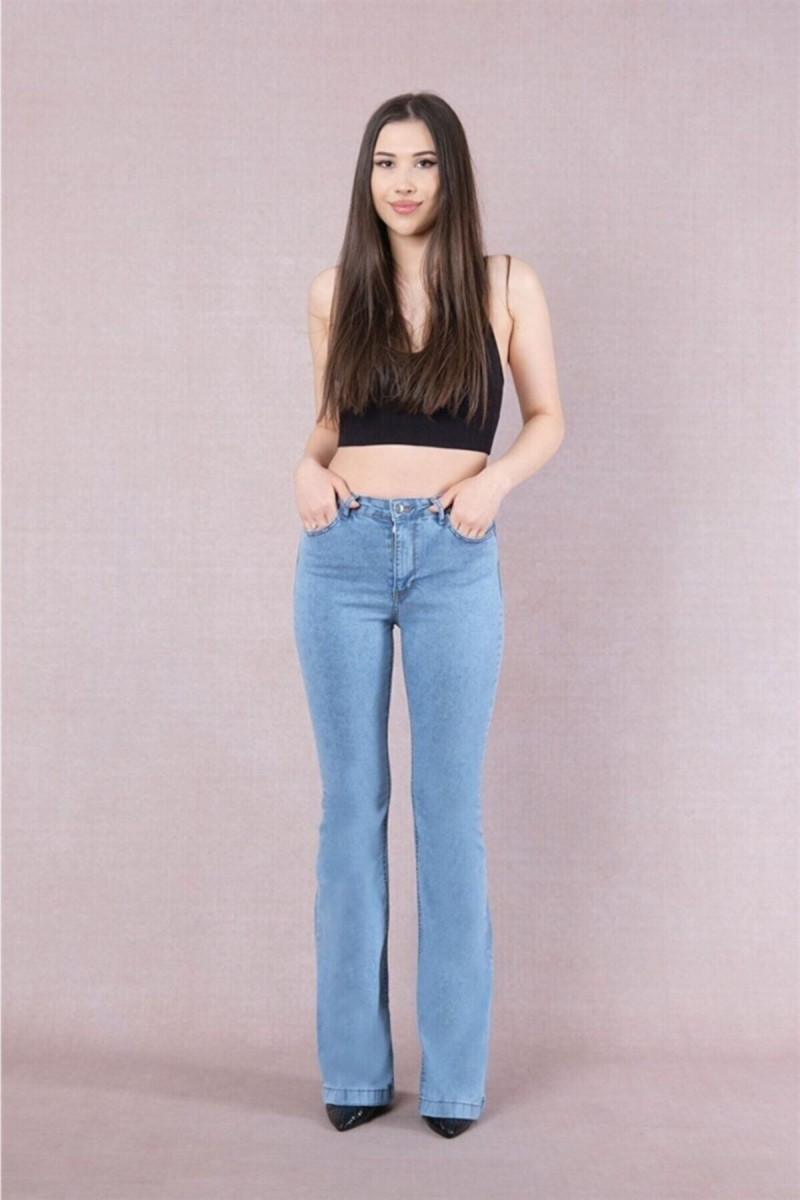 Kül Gri Füme Power Likralı Süper Yüksek Bel Salaş Jeans Palazzo Pantolon Kül Gri Füme Power Likralı Süper Yüksek Bel Salaş Jeans Palazzo Pantolon