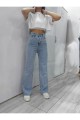 90s Açık Kar Yıkama Likralı Süper Yüksek Bel Salaş Jeans Palazzo Pantolon Wide Leg 90s Açık Kar Yıkama Likralı Süper Yüksek Bel Salaş Jeans Palazzo Pantolon Wide Leg