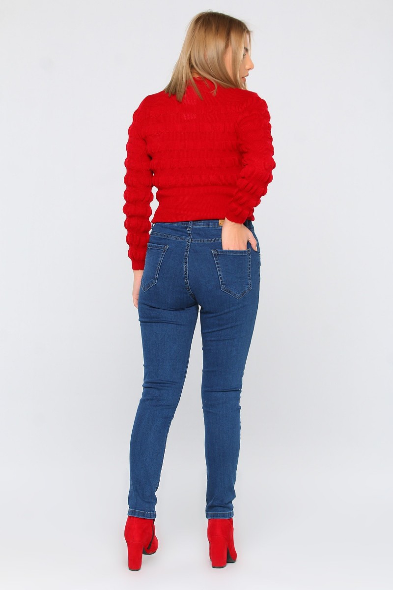 Yüksek Bel Jean Pantolon(RENK SOLMAYAN)