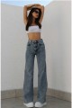 Jessi 90 s Mavi Likralı Süper Yüksek Bel Salaş Jean Pantolon Jessi 90 s Mavi Likralı Süper Yüksek Bel Salaş Jean Pantolon