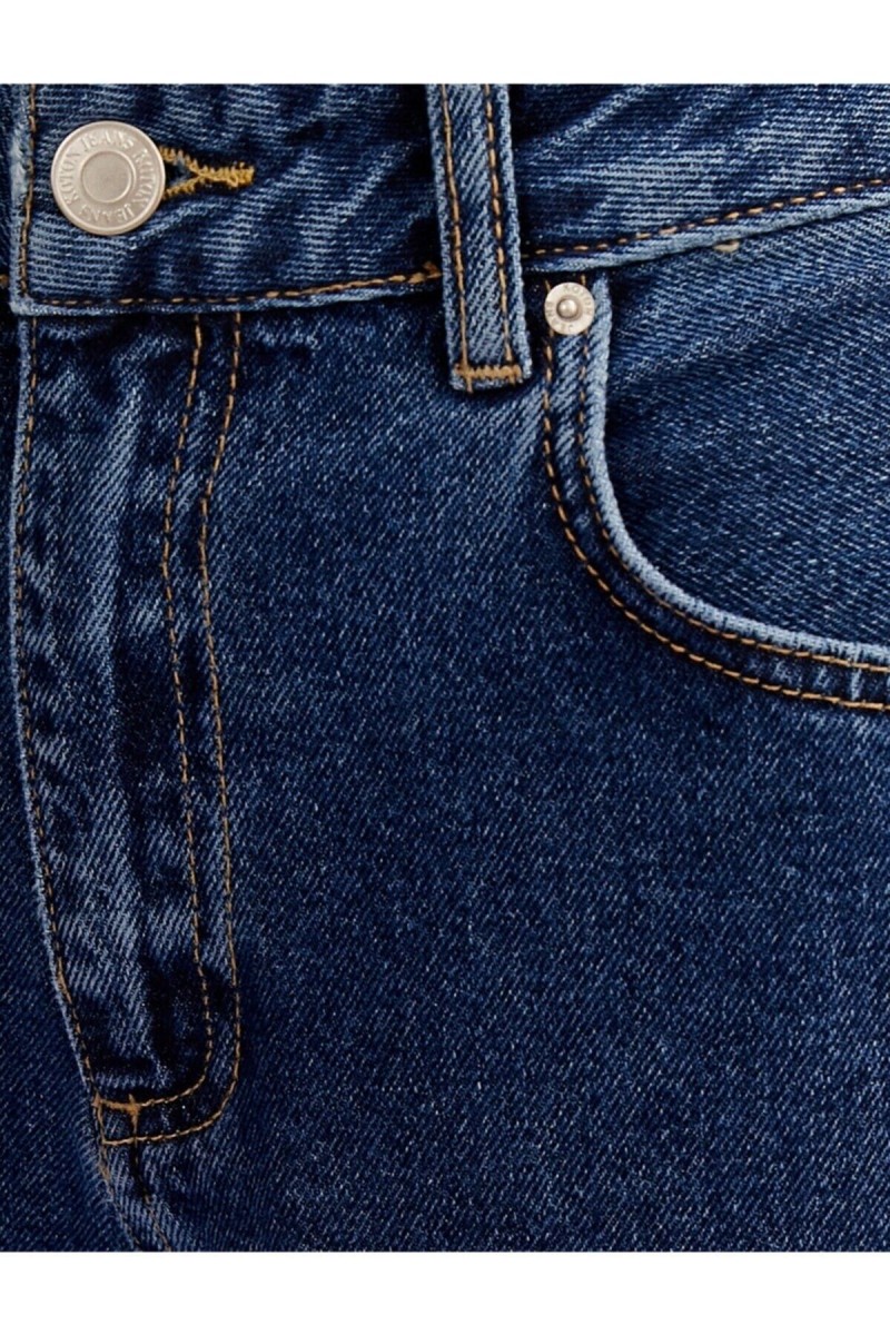 Koyu Mavi 90 s Likralı Süper Yüksek Bel Salaş Jeans Palazzo Pantolon. (süper Yüksek) Koyu Mavi 90 s Likralı Süper Yüksek Bel Salaş Jeans Palazzo Pantolon. (süper Yüksek)