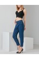 Kadın Koyu Mavi Mom Jeans