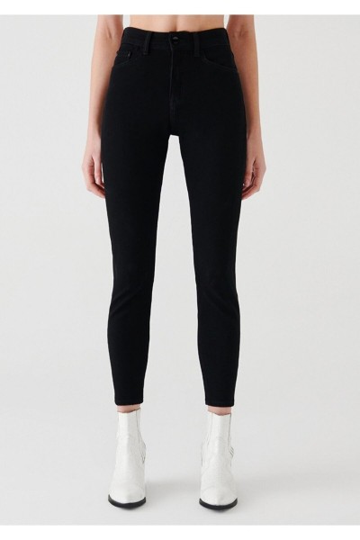 Süper Skinny Jeans Pantolon Solmaz Siyah Jeans(toparlayıcı)