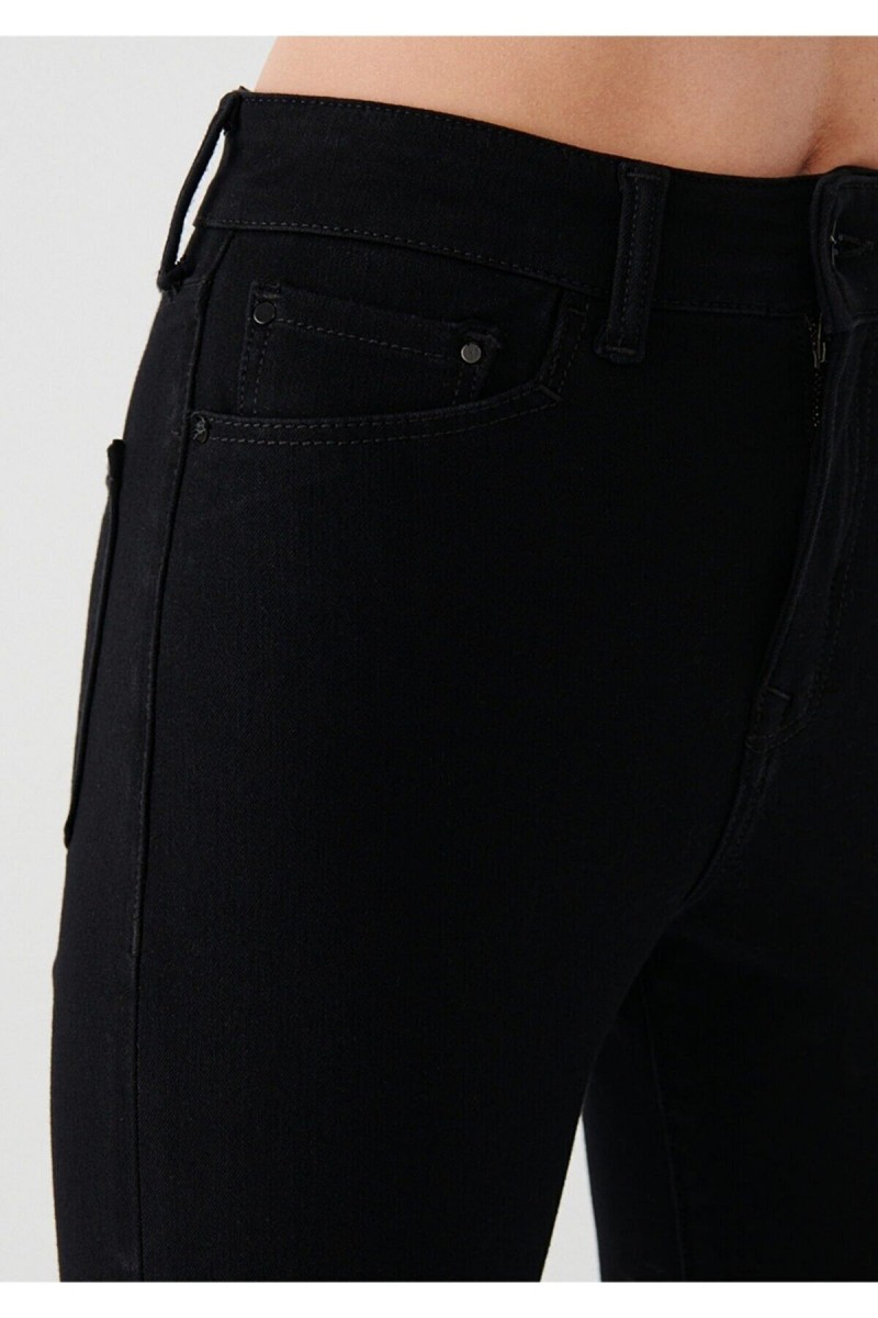 Süper Skinny Jeans Pantolon Solmaz Siyah Jeans Toparlayıcı Süper Skinny Jeans Pantolon Solmaz Siyah Jeans Toparlayıcı