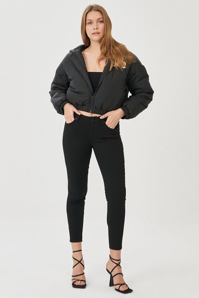 Süper Skinny Jeans Pantolon Solmaz Siyah Jeans(toparlayıcı)