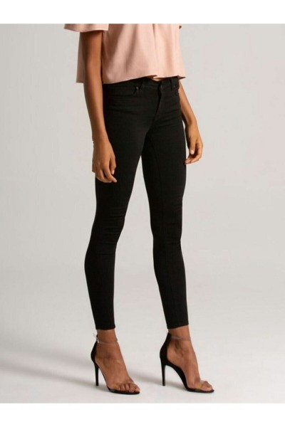 Süper Skinny Jeans Pantolon Solmaz Siyah Jeans(toparlayıcı)