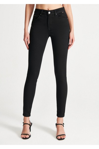 Süper Skinny Jeans Pantolon Solmaz Siyah Jeans(toparlayıcı)