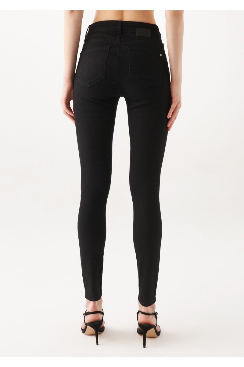 Süper Skinny Jeans Pantolon Solmaz Siyah Jeans(toparlayıcı)