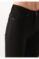 Süper Skinny Jeans Pantolon Solmaz Siyah Jeans Toparlayıcı