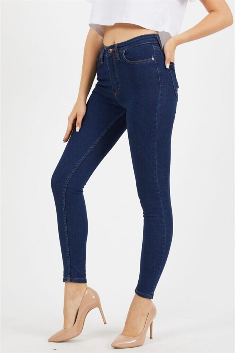 Mavi Renk Solmaz Skinny Jeans Pantolon Mavi Renk Solmaz Skinny Jeans Pantolon