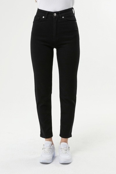 Kadın Siyah Mom Jeans