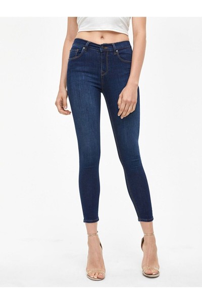 Mavi Renk Solmaz Skinny Jeans Pantolon