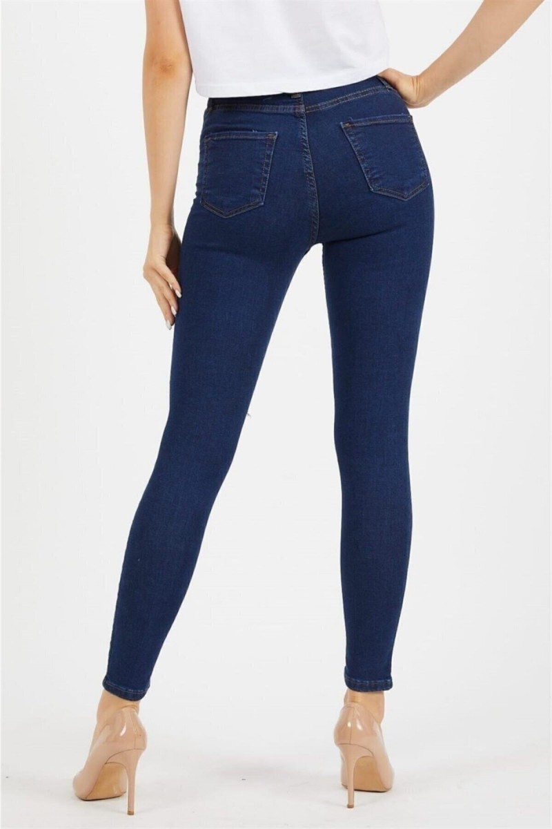Mavi Renk Solmaz Skinny Jeans Pantolon Mavi Renk Solmaz Skinny Jeans Pantolon