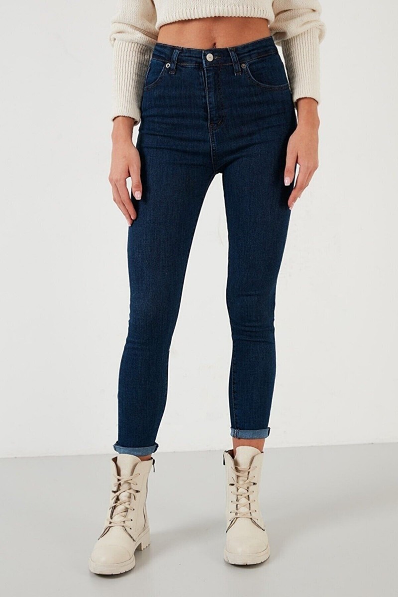 Mavi Renk Solmaz Skinny Jeans Pantolon Mavi Renk Solmaz Skinny Jeans Pantolon