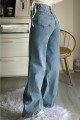 90`s Likralı Salaş Kadın Orta Kar Mavi Süper Yüksek Bel Salaş Paça Denim Kot Pantolon 90`s Likralı Salaş Kadın Orta Kar Mavi Süper Yüksek Bel Salaş Paça Denim Kot Pantolon