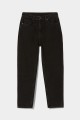 Siyah Yüksek Bel Likralı Reguler Mom Jeans Siyah Yüksek Bel Likralı Reguler Mom Jeans