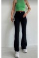 Hot Women Siyah Ispanyol Paça Kot Pantolon Yüksek Bel Ispanyol Jeans Toparlayıcı Hot Women Siyah Ispanyol Paça Kot Pantolon Yüksek Bel Ispanyol Jeans Toparlayıcı