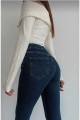Hot Women Koyu Mavi Ispanyol Paça Kot Pantolon Yüksek Bel Ispanyol Jeans Toparlayıcı Hot Women Koyu Mavi Ispanyol Paça Kot Pantolon Yüksek Bel Ispanyol Jeans Toparlayıcı