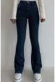 Cold Ispanyol Women Koyu Mavi Ispanyol Paça Kot Pantolon Yüksek Bel Ispanyol Jeans Toparlayıcı Cold Ispanyol Women Koyu Mavi Ispanyol Paça Kot Pantolon Yüksek Bel Ispanyol Jeans Toparlayıcı