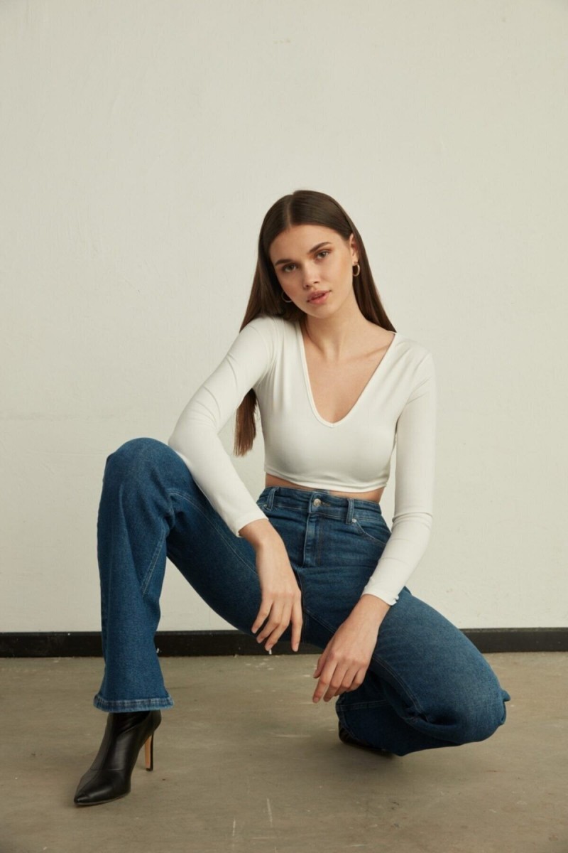 Cocu Orta Mavi Ispanyol Paça Kot Pantolon Yüksek Bel Ispanyol Jeans Toparlayıcı Cocu Orta Mavi Ispanyol Paça Kot Pantolon Yüksek Bel Ispanyol Jeans Toparlayıcı