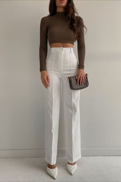 Arrow Gold Siyah Çimalı Kadın Salaş 90's Süper Yüksek Salaş Paç Palazzo Pantolon