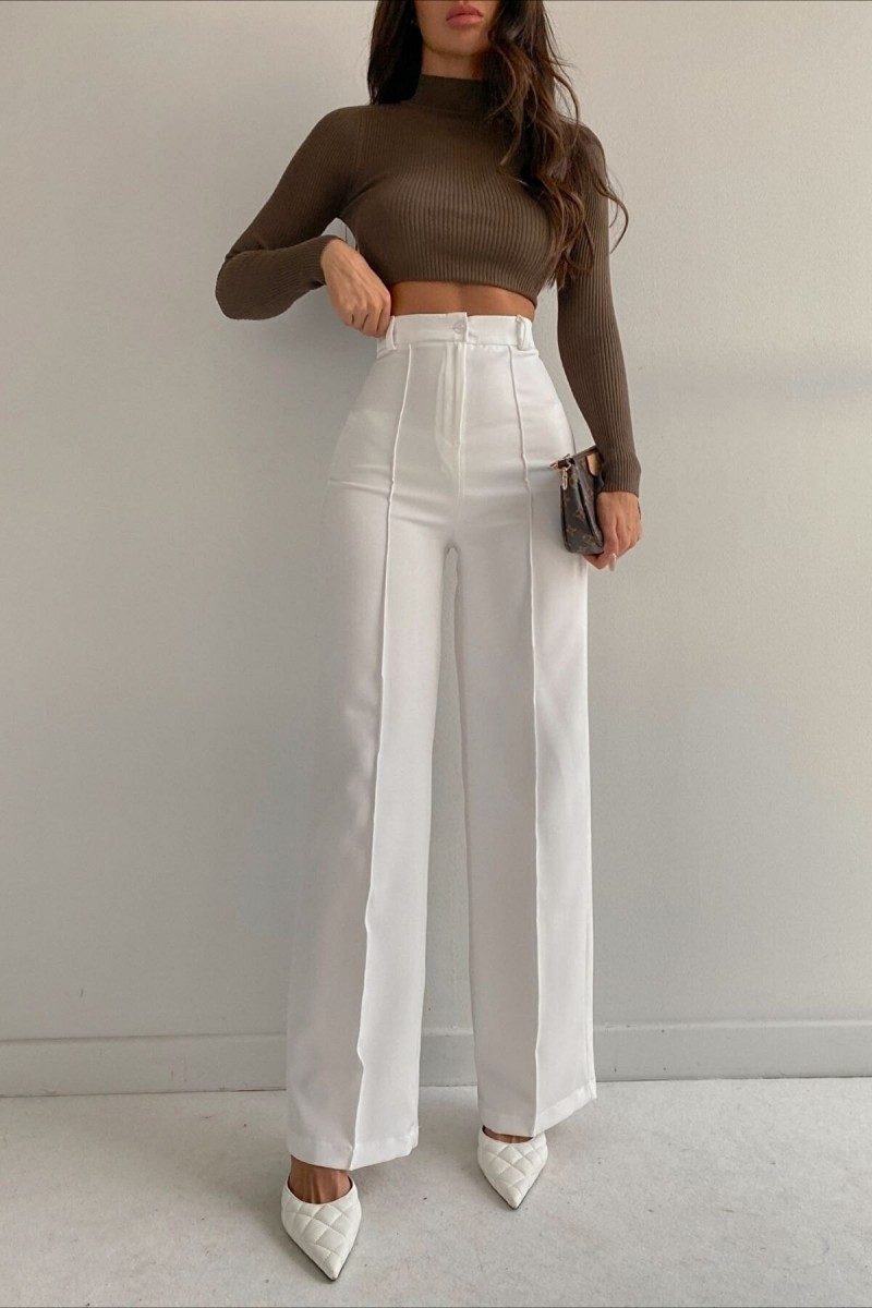 Arrow Gold Siyah Çimalı Kadın Salaş 90's Süper Yüksek Salaş Paç Palazzo Pantolon