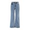 Elena 90 s Açık Kar 90 s Likralı Süper Yüksek Bel Salaş Jeans Palazzo Pantolon. (süper Yüksek)