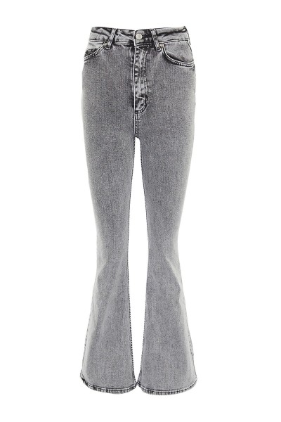 Zoe Füme Ispanyol Paça Kot Pantolon Yüksek Bel Ispanyol Jeans Toparlayıcı( Extra Rahat)