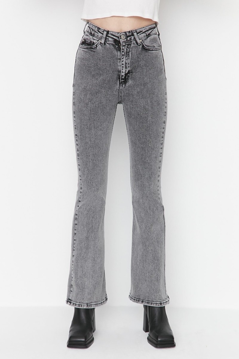 Andre Füme Ispanyol Paça Kot Pantolon Yüksek Bel Ispanyol Jeans Toparlayıcı( Extra Rahat)