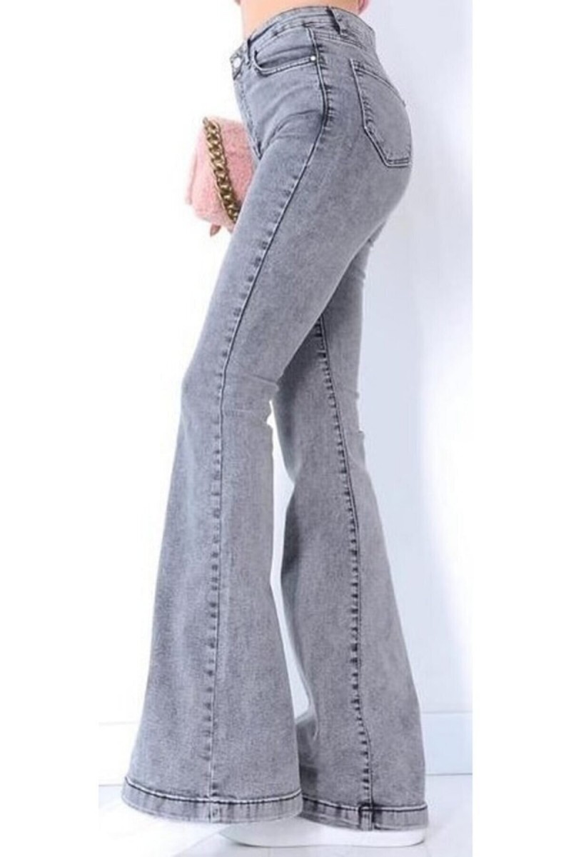 Zoe Füme Ispanyol Paça Kot Pantolon Yüksek Bel Ispanyol Jeans Toparlayıcı( Extra Rahat)