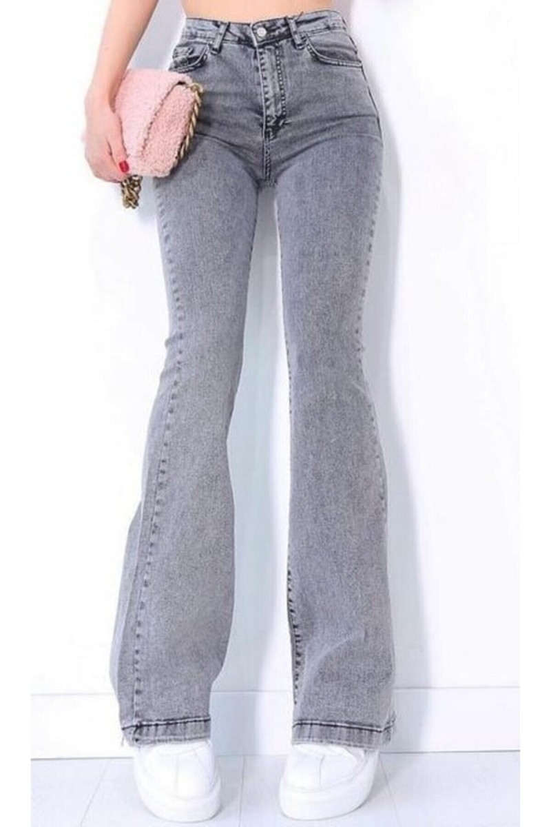 Zoe Füme Ispanyol Paça Kot Pantolon Yüksek Bel Ispanyol Jeans Toparlayıcı( Extra Rahat)