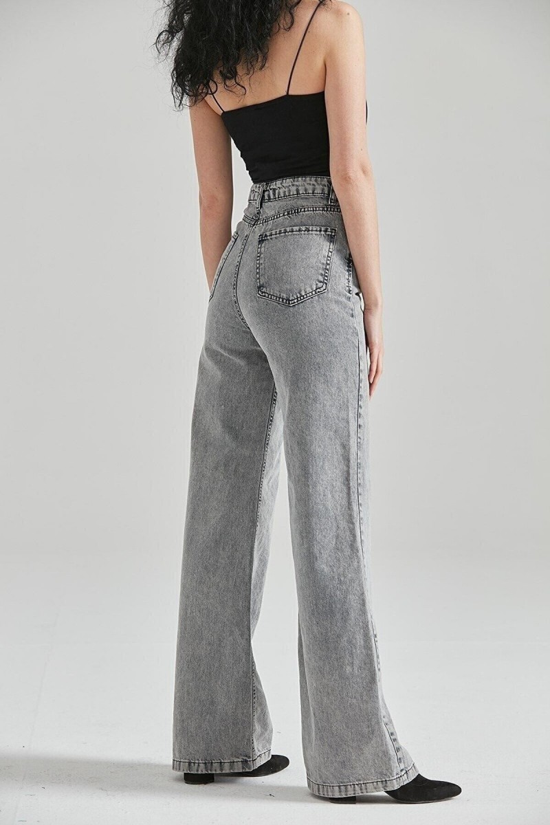 Obien 90 s Füme Power Likralı Kadın Süper Yüksek Bel Salaş Paça Salaş Jans Kot Pantolon Obien 90 s Füme Power Likralı Kadın Süper Yüksek Bel Salaş Paça Salaş Jans Kot Pantolon