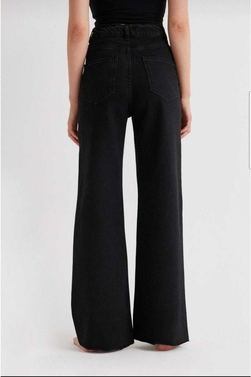 Love 90 s Siyah Power Likralı Kadın Süper Yüksek Bel Salaş Paça Salaş Jans Kot Pantolon Love 90 s Siyah Power Likralı Kadın Süper Yüksek Bel Salaş Paça Salaş Jans Kot Pantolon