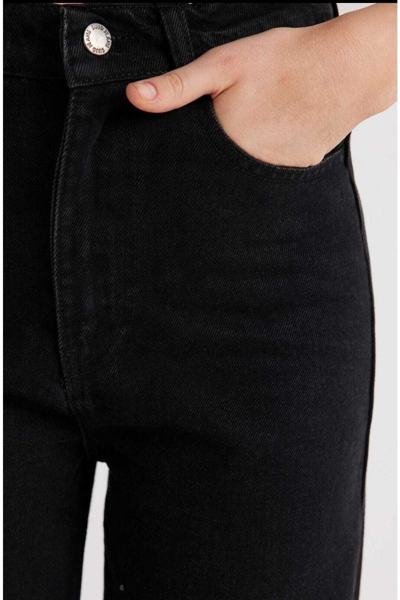 Love 90 s Siyah Power Likralı Kadın Süper Yüksek Bel Salaş Paça Salaş Jans Kot Pantolon Love 90 s Siyah Power Likralı Kadın Süper Yüksek Bel Salaş Paça Salaş Jans Kot Pantolon