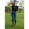 Kadın Mavi Bıyıklı Yüksel Bel Dar Paça Skinny Likralı Kot Pantalon