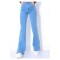 Tall Ispanyol Açık Mavi Ispanyol Paça Jeans Yüksek Bel Kot Pantolon