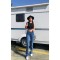 All Star Flare Jeans Ispanyol Kot Yüksek Bel Solmaz Orta Mavi Ispanyol Kot Pantolon