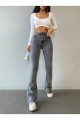 Füme Kar Ispanyol Yüksek Bel Ispanyol Ispanyol Jeans (TOPARLAYICI) Füme Kar Ispanyol Yüksek Bel Ispanyol Ispanyol Jeans (TOPARLAYICI)
