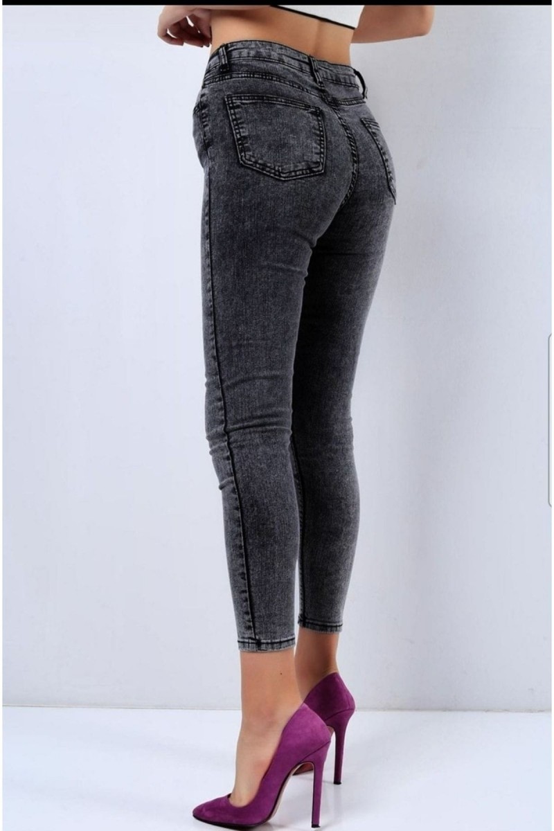 Kot Pantolon Füme Toparlayıcı Likralı Yüksek Bel Jeans Kot Pantolon Füme Toparlayıcı Likralı Yüksek Bel Jeans