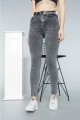 Füme Kar Yıkama Kadın Solmayan Skinny Yüksek Bel Jeans Pantolon Füme Kar Yıkama Kadın Solmayan Skinny Yüksek Bel Jeans Pantolon