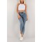 Snow My Baby Solmayan Mavi Kar Skinny Jeans Toparlayıcı Kot Pantolon Incecik Gösteriyor